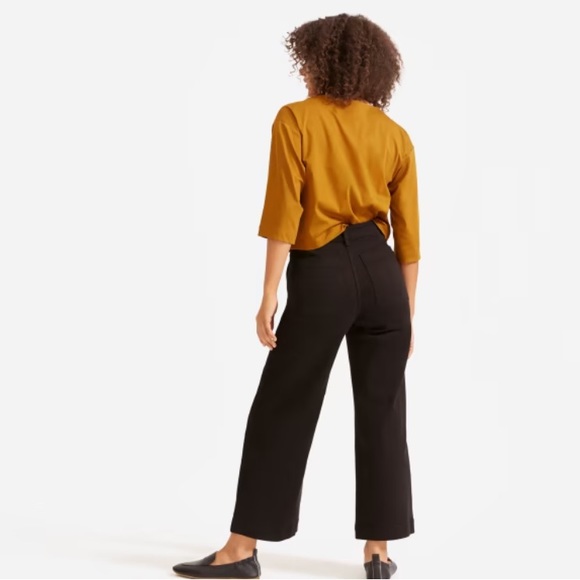 Everlane The Wide Leg Cropped Pant sz 8 - Picture 3 of 13